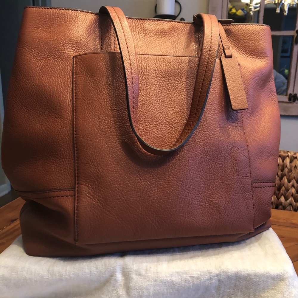 Jcrew large leather tote
